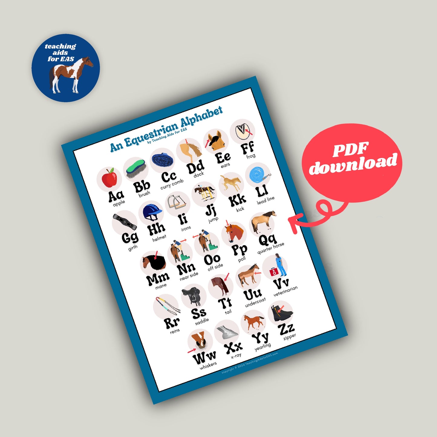 alphabet poster - PDF download