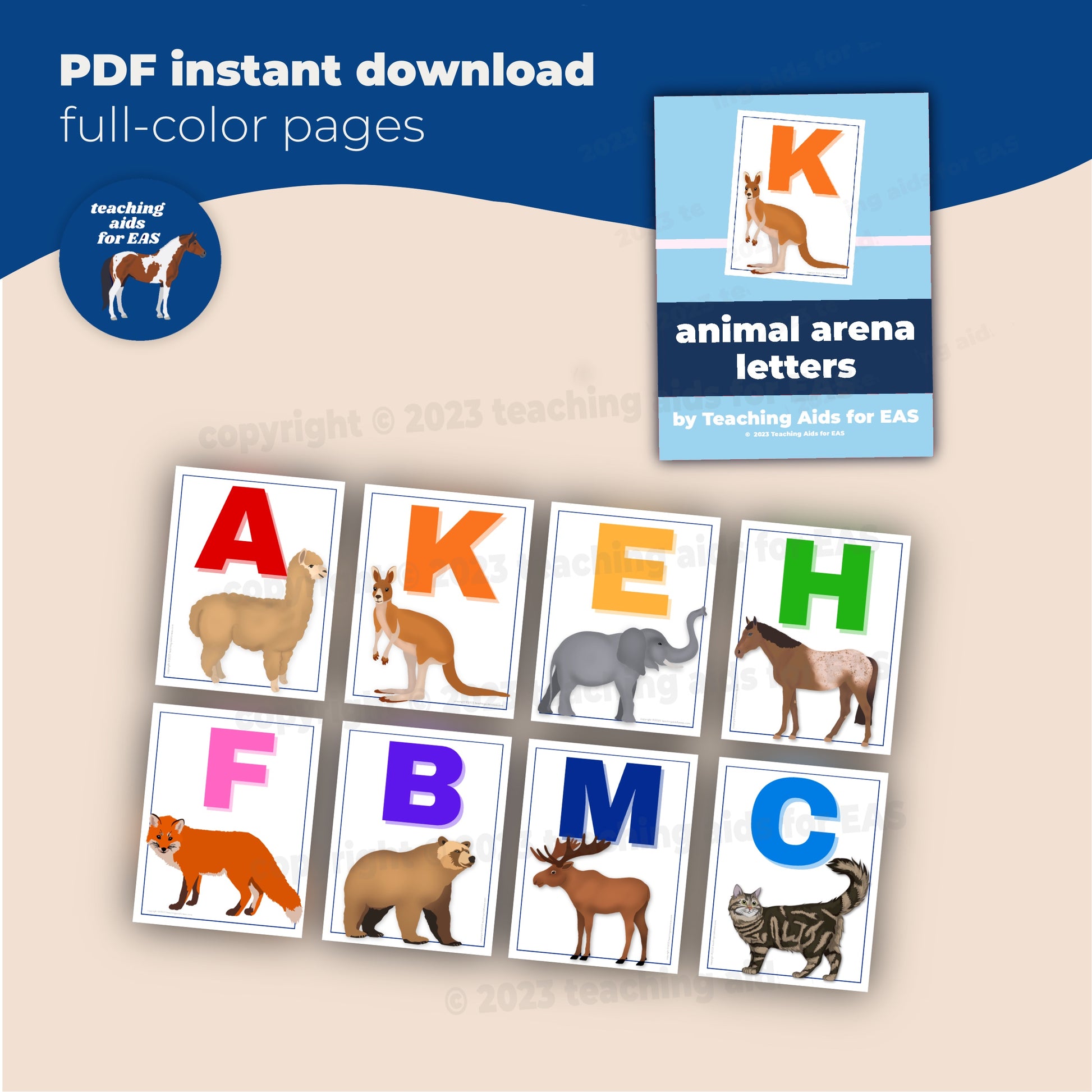 *animal arena letters - Teaching Aids for EAS
