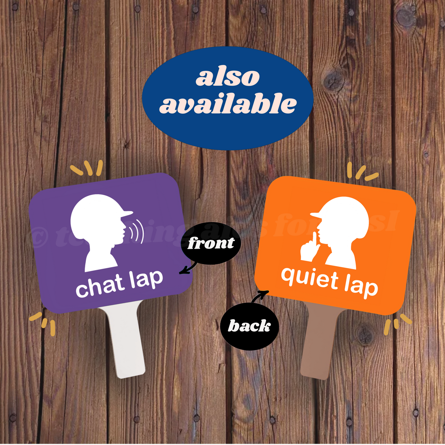 handheld cueing paddle, walk/whoa - Teaching Aids for EAS