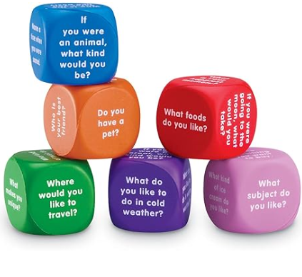 cubes, conversation - set of 6 - Teaching Aids for EAS