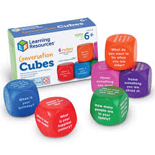 cubes, conversation - set of 6 - Teaching Aids for EAS