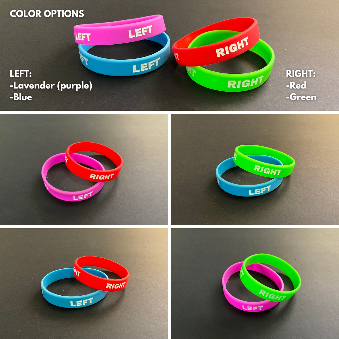 *left/right wristbands (2 for $10) - Teaching Aids for EAS