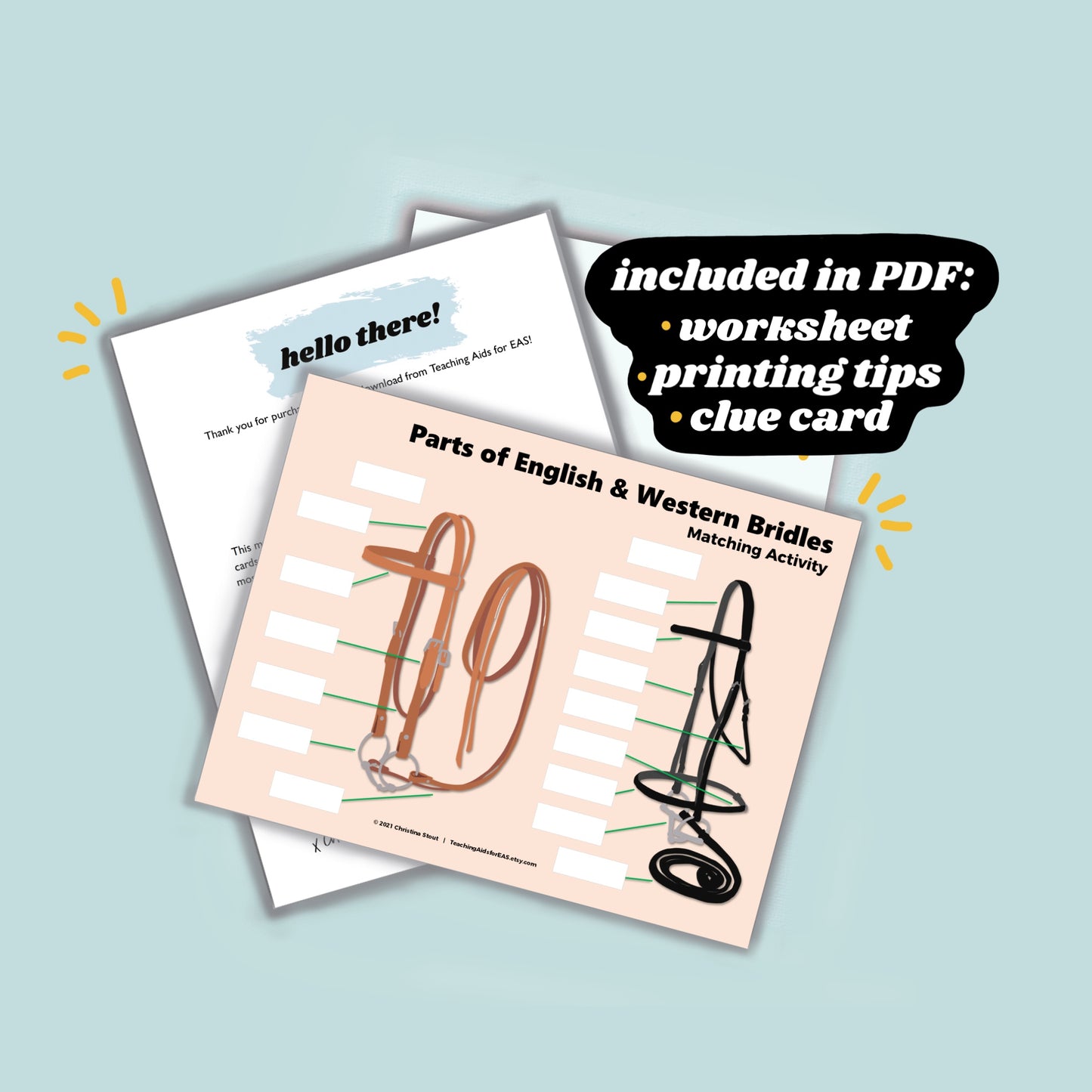 parts of bridles - PDF download - Teaching Aids for EAS