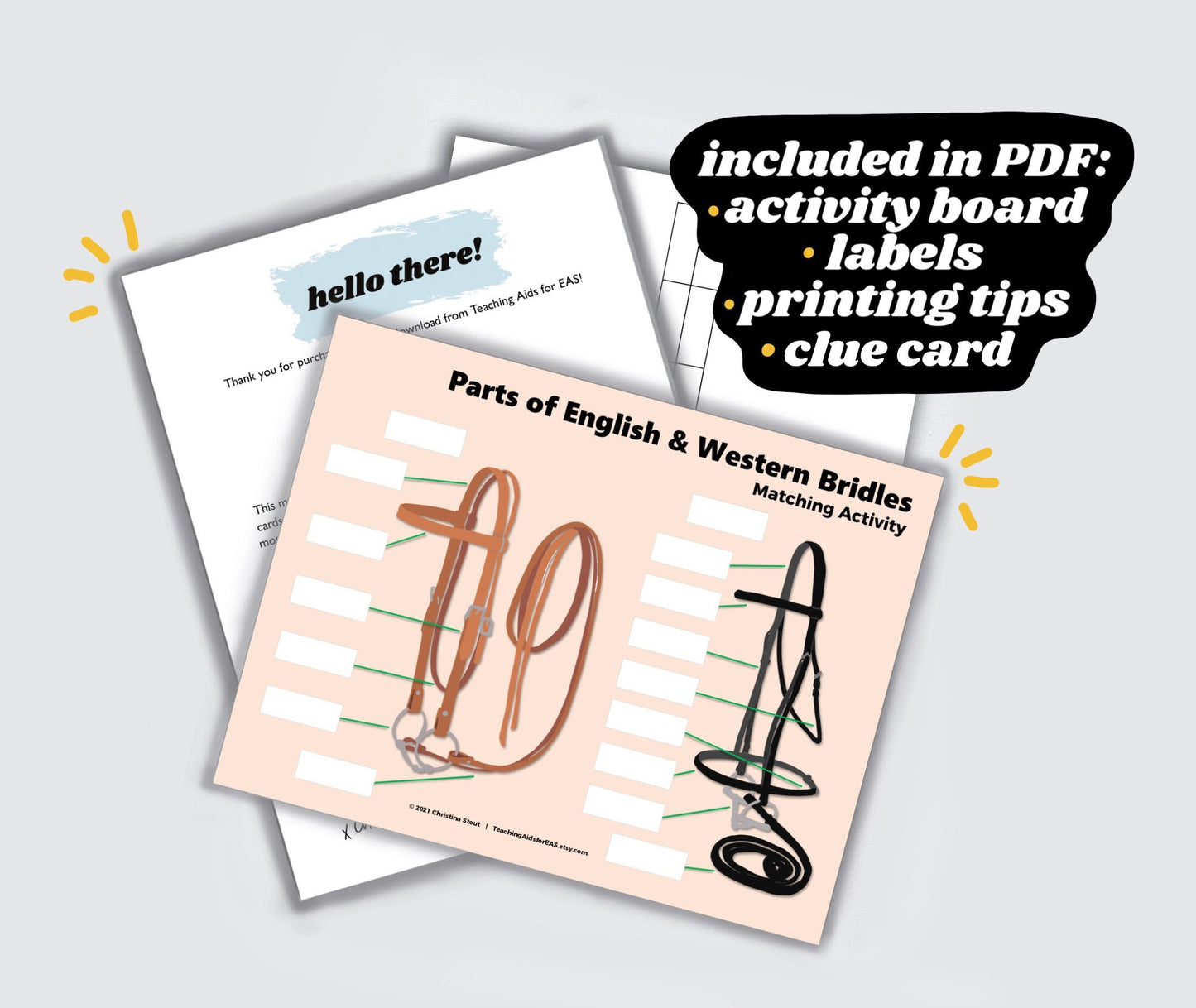 parts of bridles - PDF download - Teaching Aids for EAS