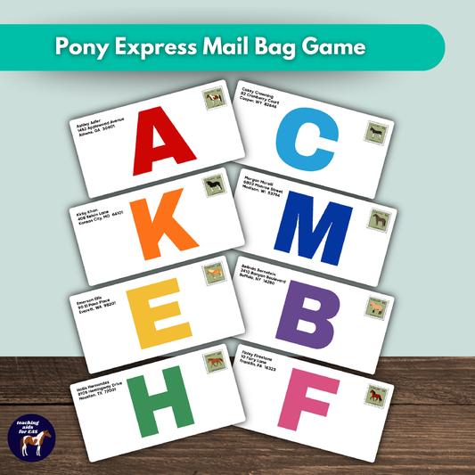 pony express mail bag game *NEW DESIGN*