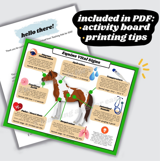 equine vital signs sheet (fahrenheit) - PDF download