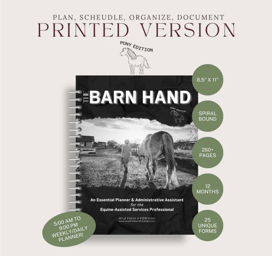 barn hand planner - pony edition - Teaching Aids for EAS