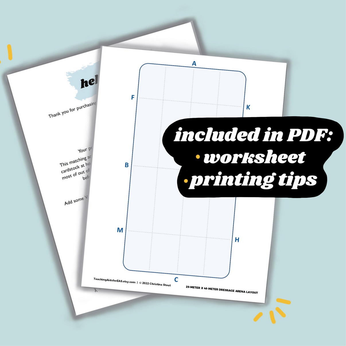 Arena Lesson Patterns arena layout diagram - PDF download – Teaching Aids for EAS