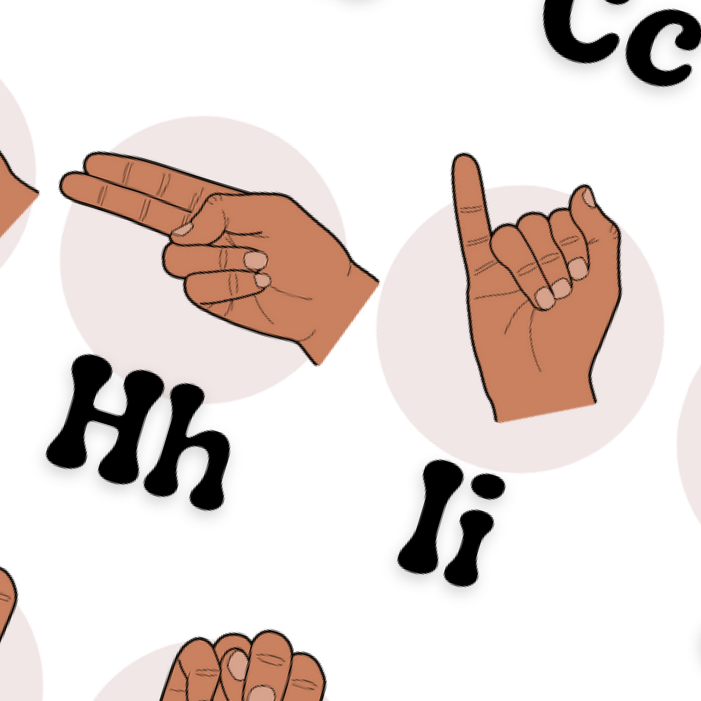 ASL alphabet poster - PDF download