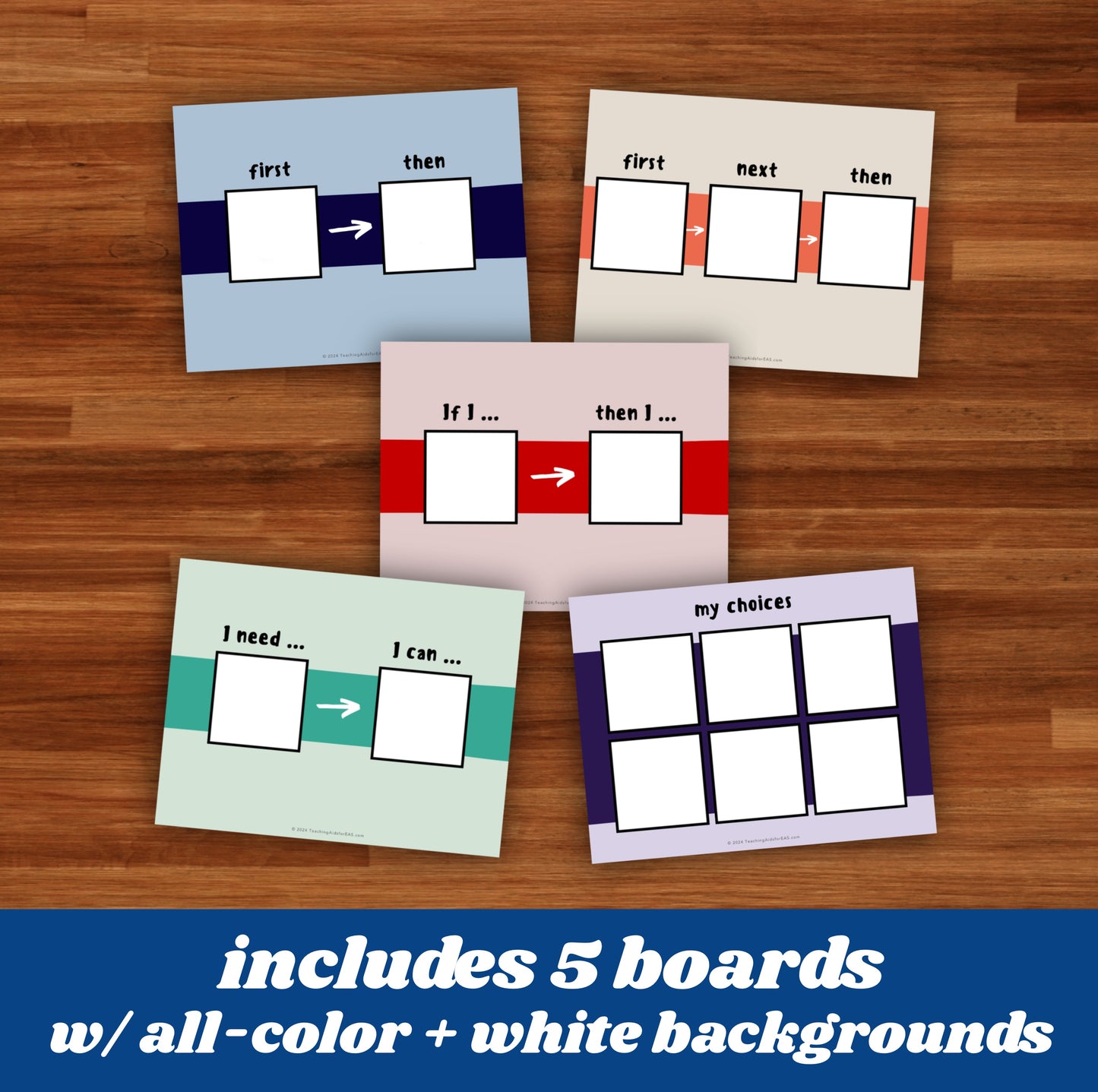 first/then boards - FREE pdf download - Teaching Aids for EAS