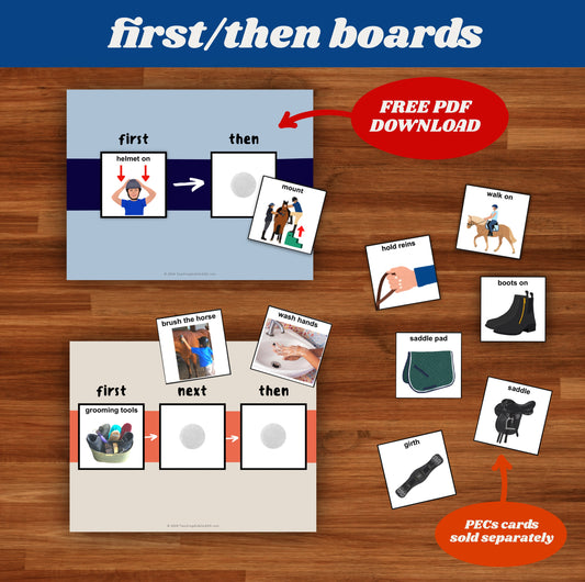 first/then boards - FREE pdf download - Teaching Aids for EAS