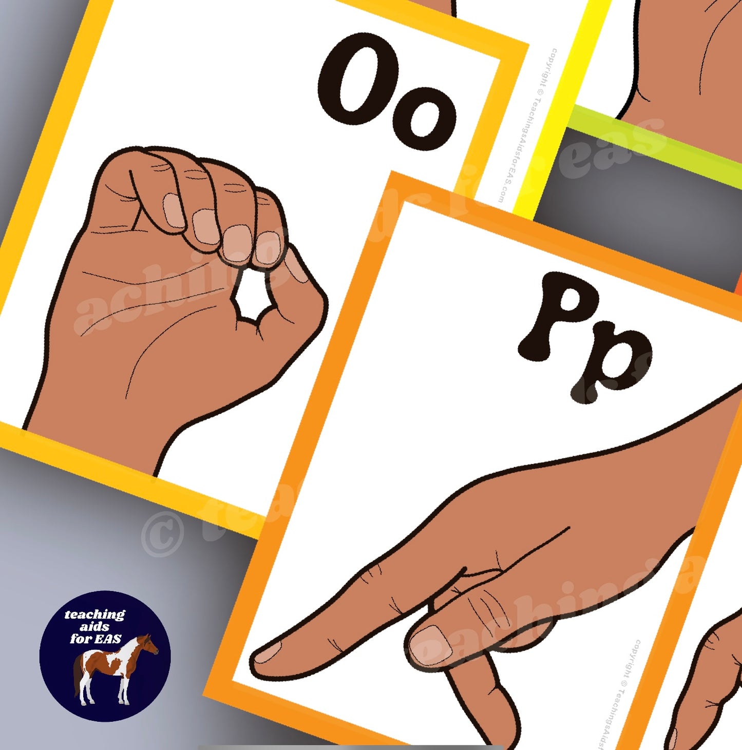 ASL alphabet flashcards - PDF download