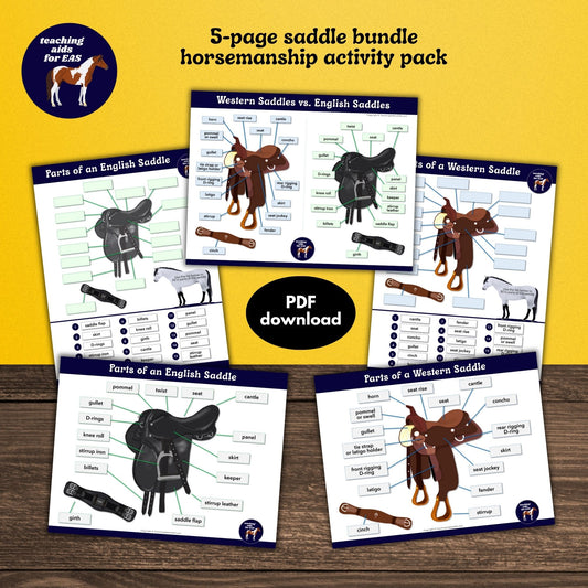 english & western saddle bundle - PDF download