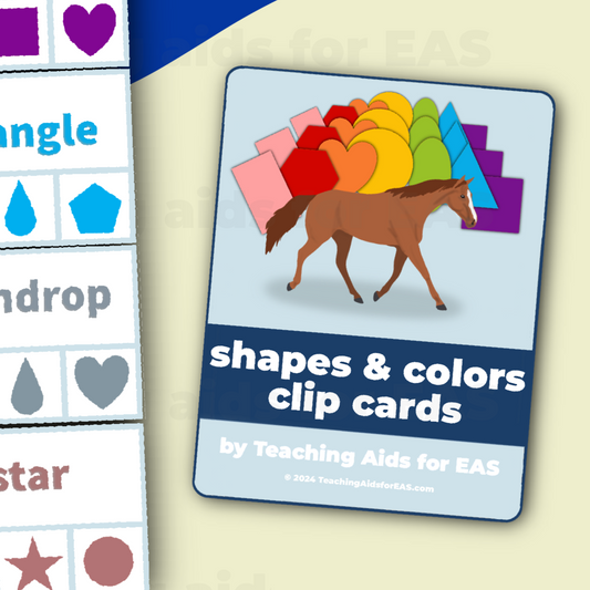 shape recognition clip cards - PDF download - Teaching Aids for EAS