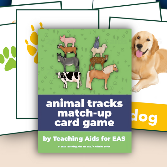 animal tracks matching game - PDF download - Teaching Aids for EAS