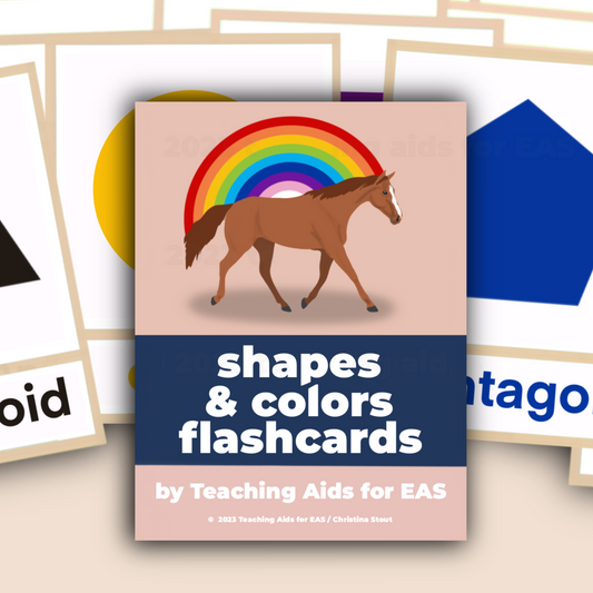 shapes & colors flashcards - PDF download - Teaching Aids for EAS