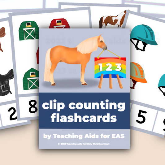 count & clip flashcards - PDF download - Teaching Aids for EAS
